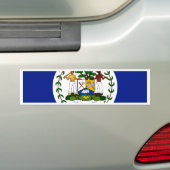 Belize Flag Bumpersticker (Op auto)