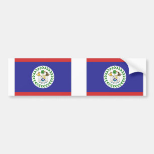 Belize Flag Bumpersticker