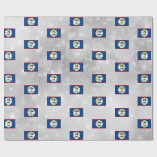 Belize Flag Cadeaupapier (Vlak)