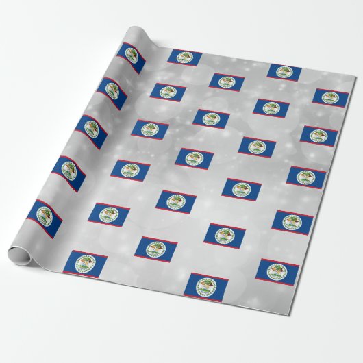 Belize Flag Cadeaupapier (Uitgerold)