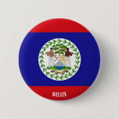 Belize Flag Charming Patriotic Ronde Button 5,7 Cm (Voorkant)