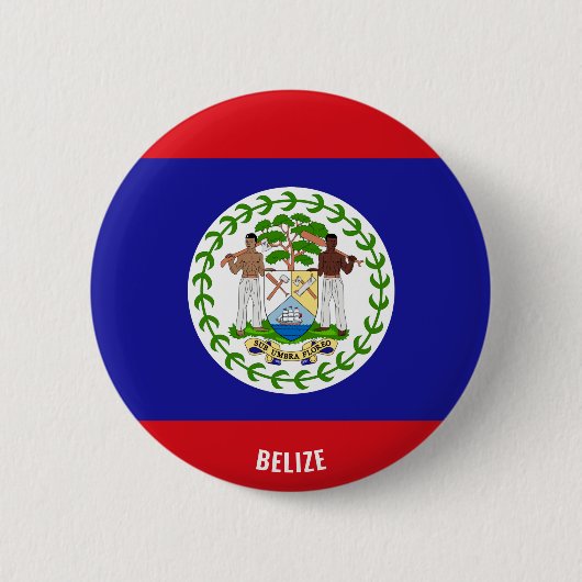 Belize Flag Charming Patriotic Ronde Button 5,7 Cm (Voorkant)