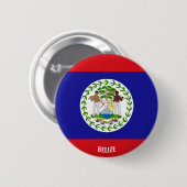 Belize Flag Charming Patriotic Ronde Button 5,7 Cm (Voorkant /achterkant)