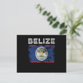 Belize Flag Distressed - Belizean Flag Briefkaart (Staand voorkant)