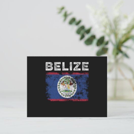 Belize Flag Distressed - Belizean Flag Briefkaart (Staand voorkant)
