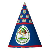 Belize Flag Feesthoedjes (Voorkant)