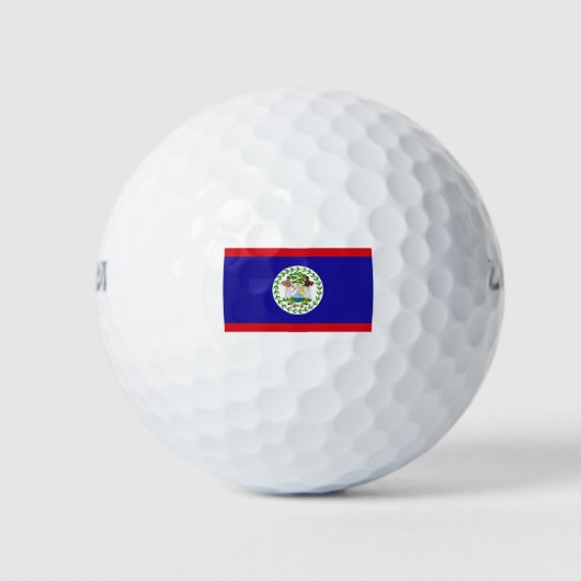 Belize Flag Golfballen (Voorkant)