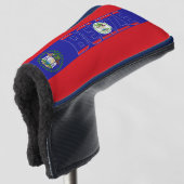 Belize Flag Gorheerlijk Patriotic Golfheadcover (3/4 voorkant)