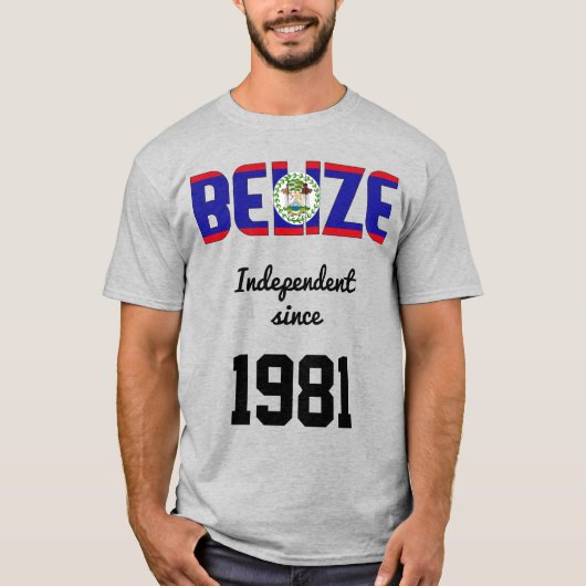 Belize Flag Independence Celebration T-shirt (Voorkant)