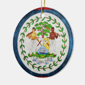 Belize Flag Keramisch Ornament (Links)