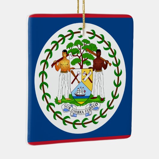 Belize Flag Keramisch Ornament (Rechts)