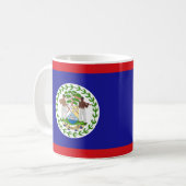 Belize Flag Keramische Mok (Voorkant links)