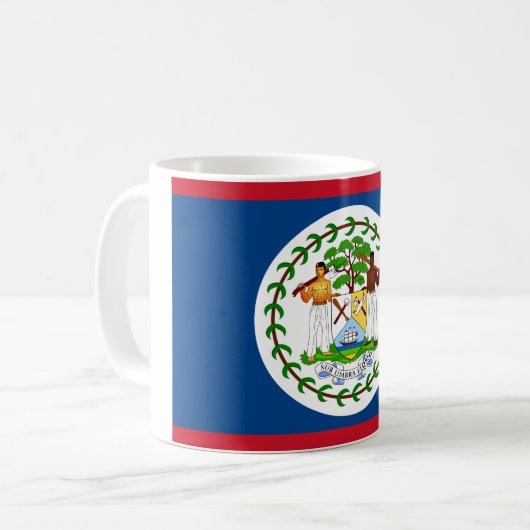 Belize Flag Koffiemok (Voorkant links)