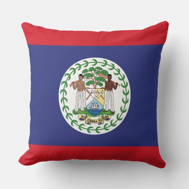 Belize Flag Kussen (Voorkant)