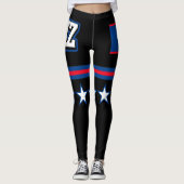 Belize Flag Leggings (Voorkant)