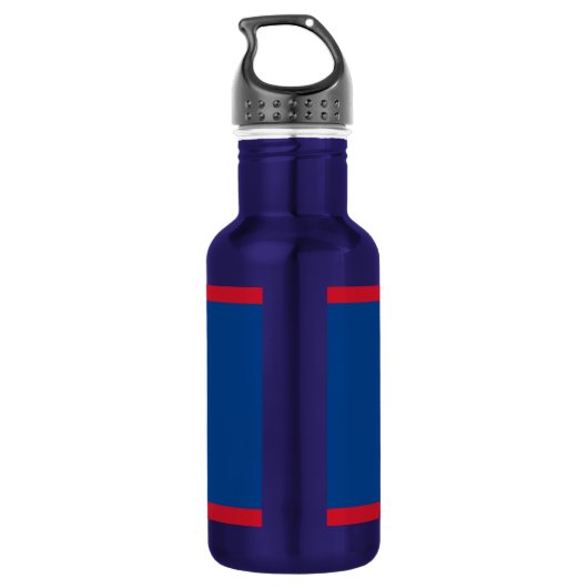 Belize Flag Liberty Bottle Waterfles (Achterkant)