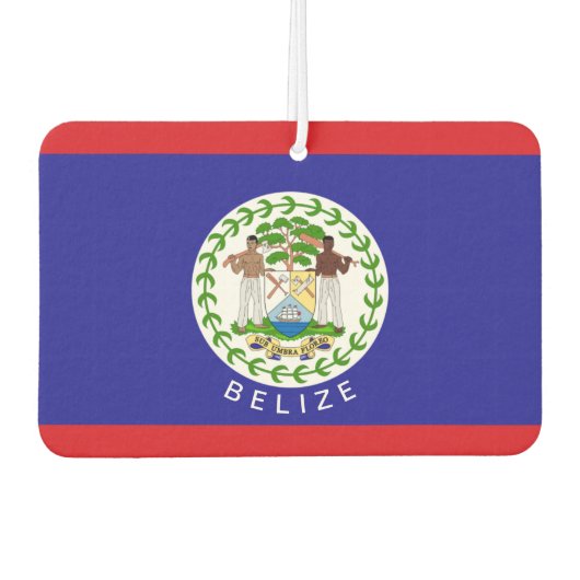 Belize Flag Luchtverfrisser (Voorkant)