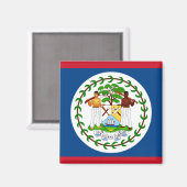 Belize Flag Magneet (Voorkant / Achterkant)