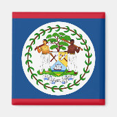 Belize Flag Magneet (Voorkant)