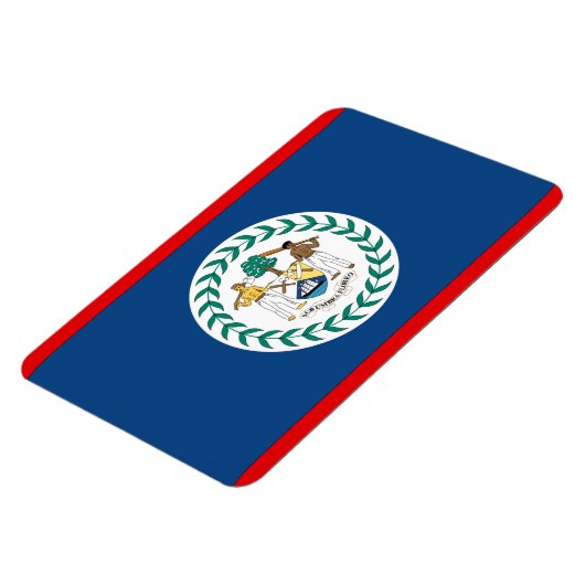 Belize Flag Magneet (Linkerzijde)