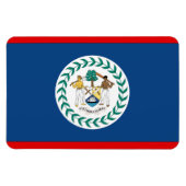 Belize Flag Magneet (Horizontaal)