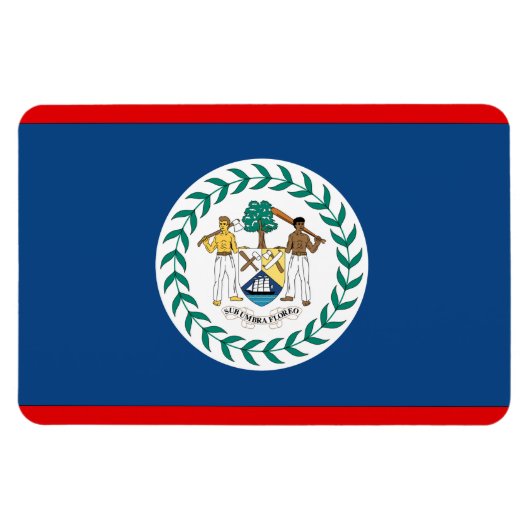 Belize Flag Magneet (Horizontaal)