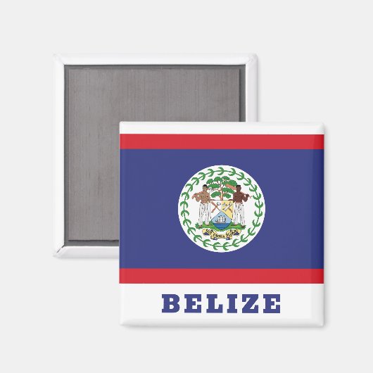 Belize Flag Magneet (Voorkant / Achterkant)
