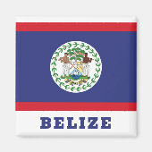 Belize Flag Magneet (Voorkant)
