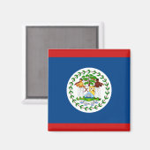 Belize Flag Magnet (Voorkant / Achterkant)