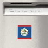 Belize Flag Magnet (Insitu (Vaatwasser))