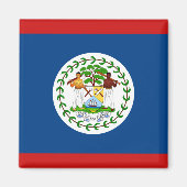 Belize Flag Magnet (Voorkant)