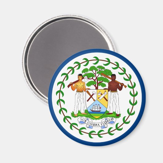 Belize Flag Magnet (Voorkant / Achterkant)