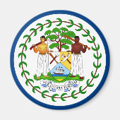 Belize Flag Magnet (Voorkant)