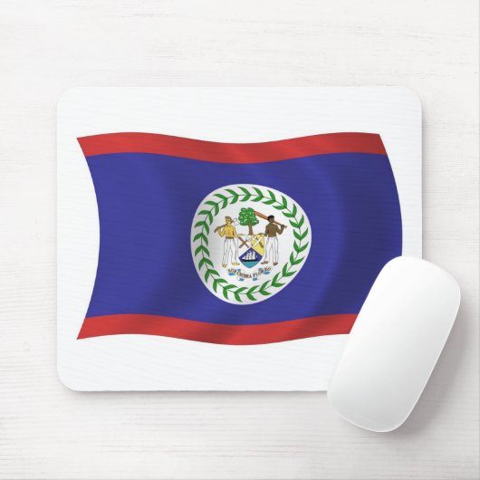 Belize Flag Mousepad Muismat (Met muis)