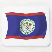 Belize Flag Mousepad Muismat (Voorkant)