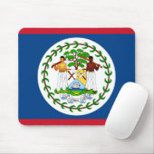 Belize Flag Muismat (Met muis)