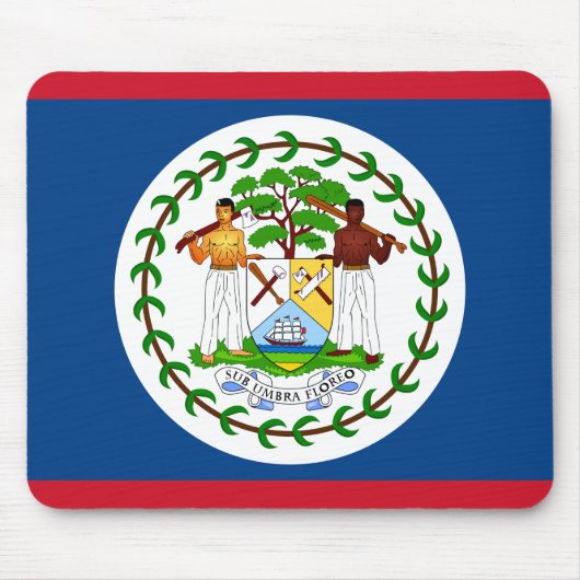 Belize Flag Muismat (Voorkant)