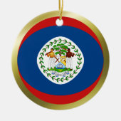 Belize Flag Ornament (Voorkant)
