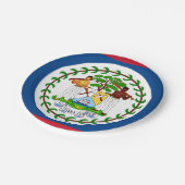 Belize Flag Papieren Bordje (Gekanteld)