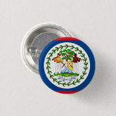 Belize Flag Ronde Button 3,2 Cm (Voorkant /achterkant)