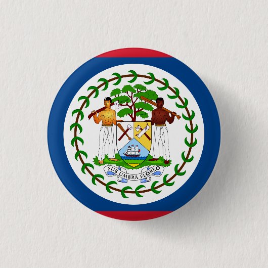 Belize Flag Ronde Button 3,2 Cm (Voorkant)