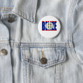 Belize Flag Ronde Button 5,7 Cm (In situ)