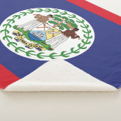 Belize Flag Sherpa Deken (3/4)