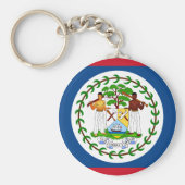 Belize Flag Sleutelhanger (Voorkant)
