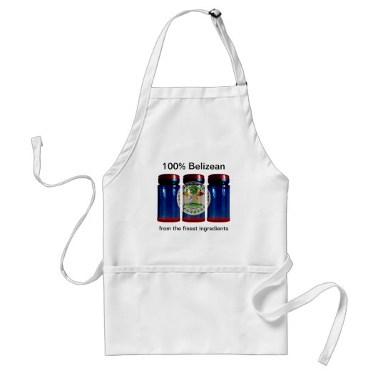 Belize Flag Spice Jars Schort (Voorkant)