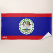 Belize Flag Splendid Patriotic Strandlaken (Voorkant)