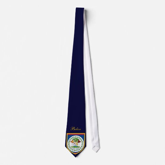 Belize Flag Stropdas (Voorkant)
