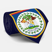Belize Flag Stropdas (Opgerold)