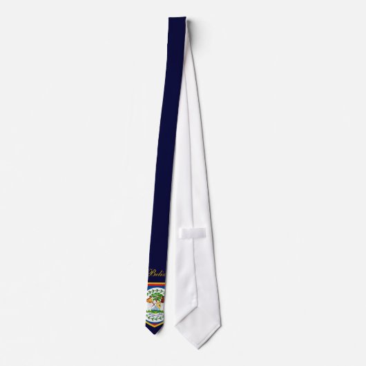 Belize Flag Stropdas (Achterkant)