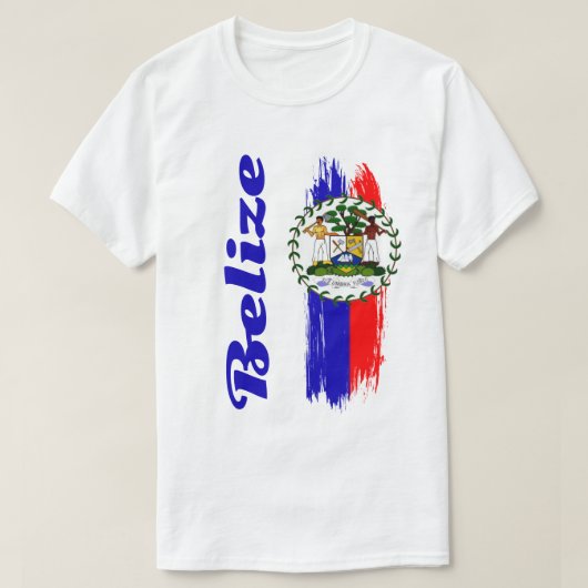 Belize Flag T-shirt (Design voorkant)